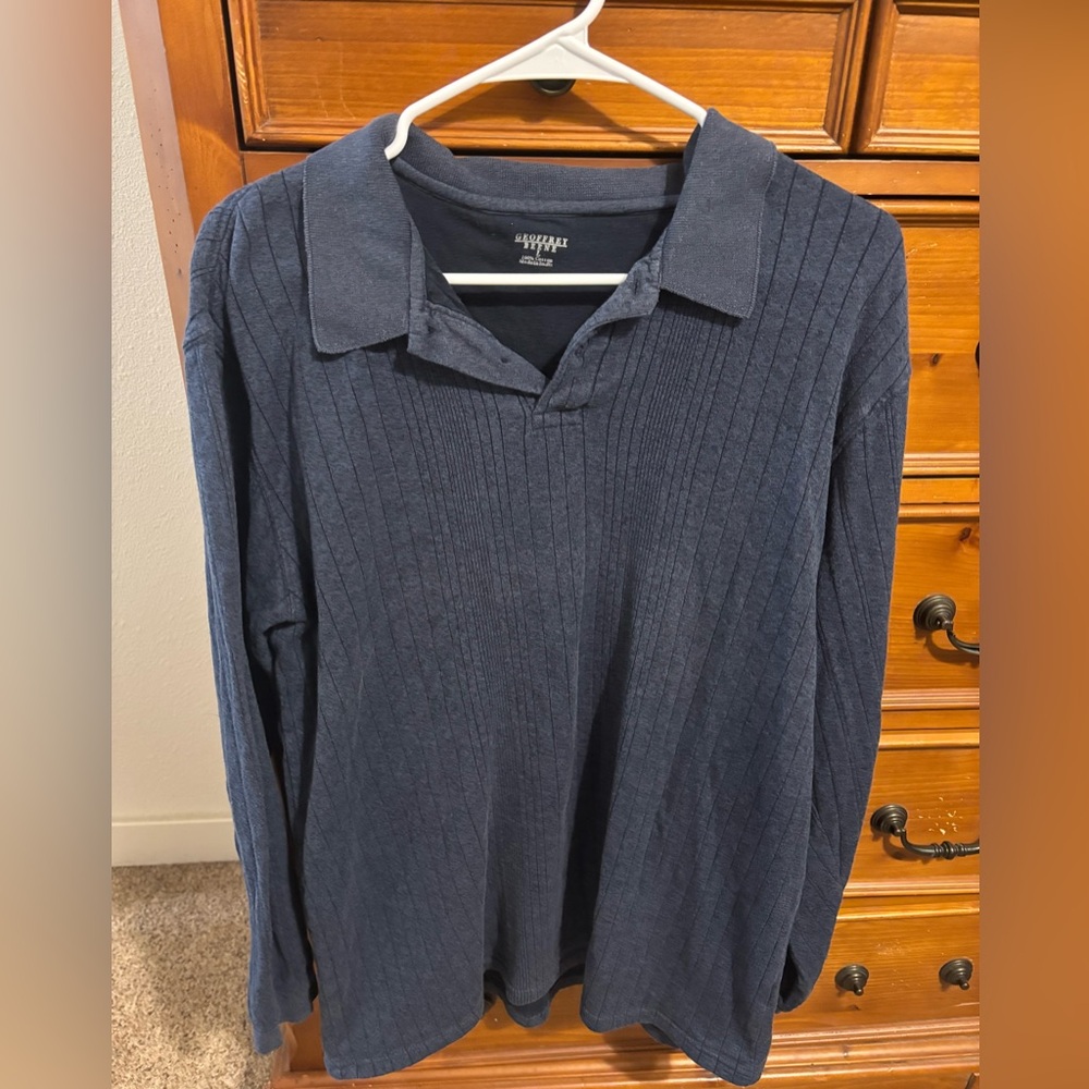 Geoffrey Beene Dark Blue Polo Shirt